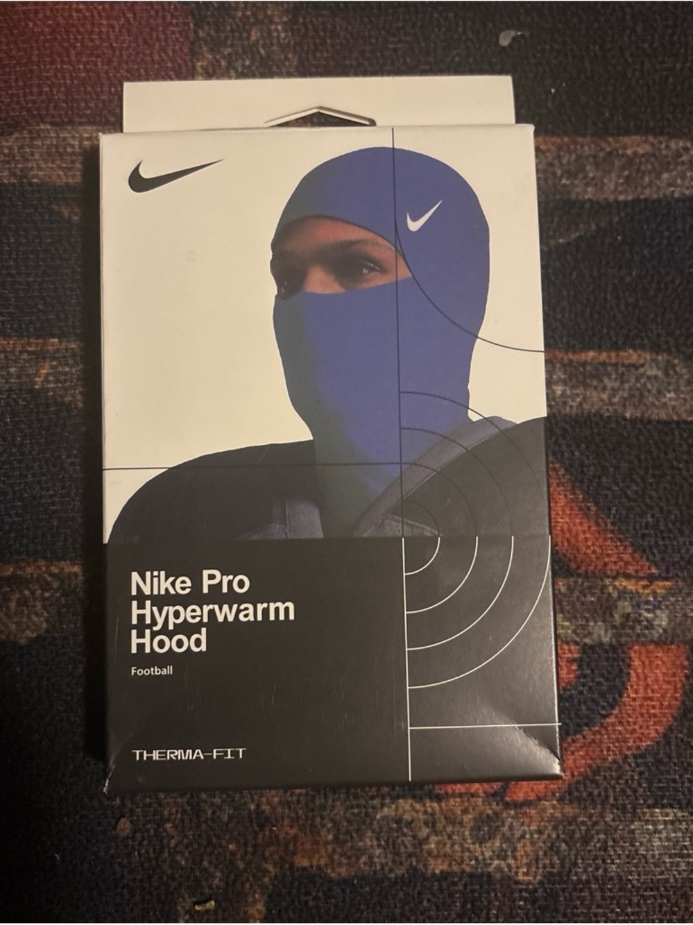 Nike Pro Hyperwarm Hood - Royal Blue with White Swoosh